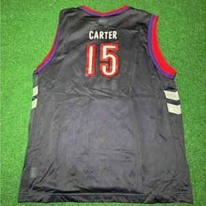 Vintage 90s Vince Carter Toronto Raptors Jersey, Champion Basketball, Small